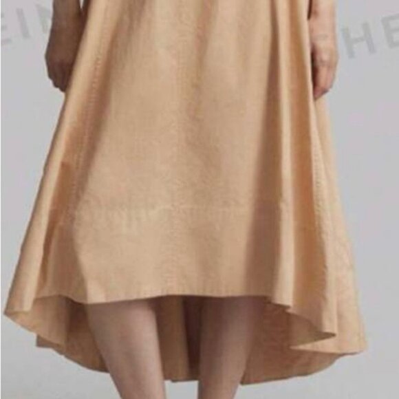 SHEIN Tan Puff Sleeve Sundress for Wedding Guests - Picture 2 of 2